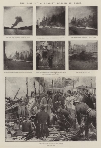 The Fire at a Charity Bazaar in Paris by G.S. Amato